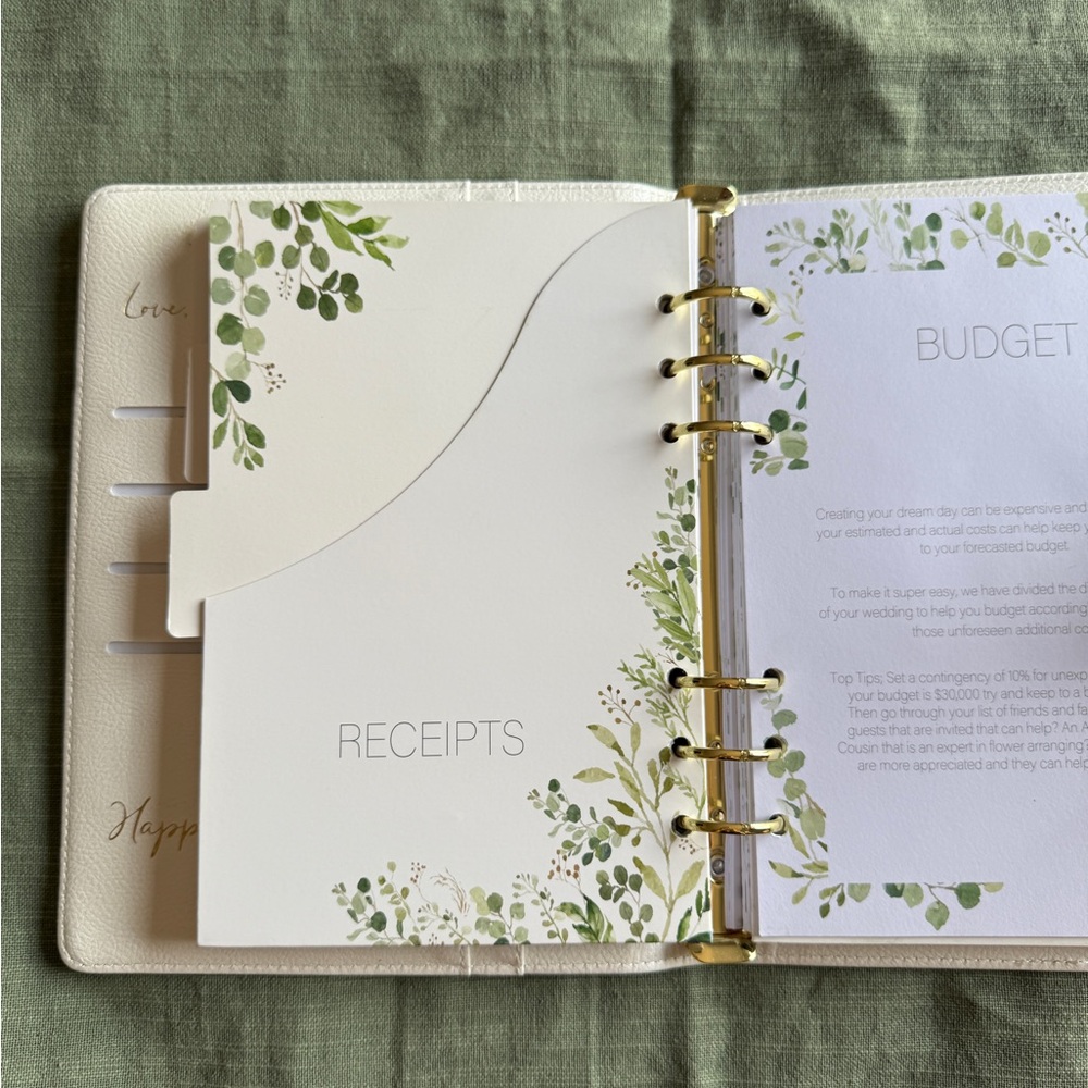 White & Gold Wedding Planner Bundle | Bride Engagement Gift Set - Picture 8 of 13